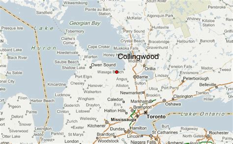 collingwood canada map